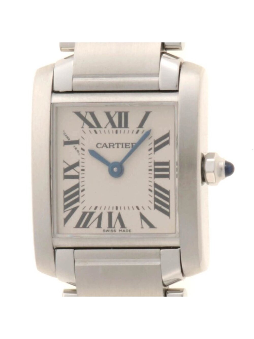 Cartier Tank Francaise SM Stainless Steel White Dial
